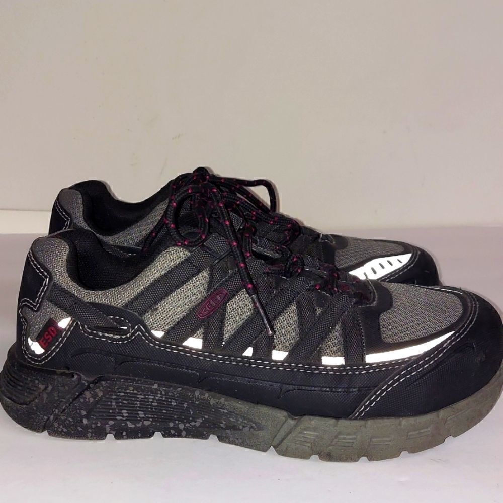 Keen Utility Asheville ESS Aluminum Toe Work Shoes Sz 6W